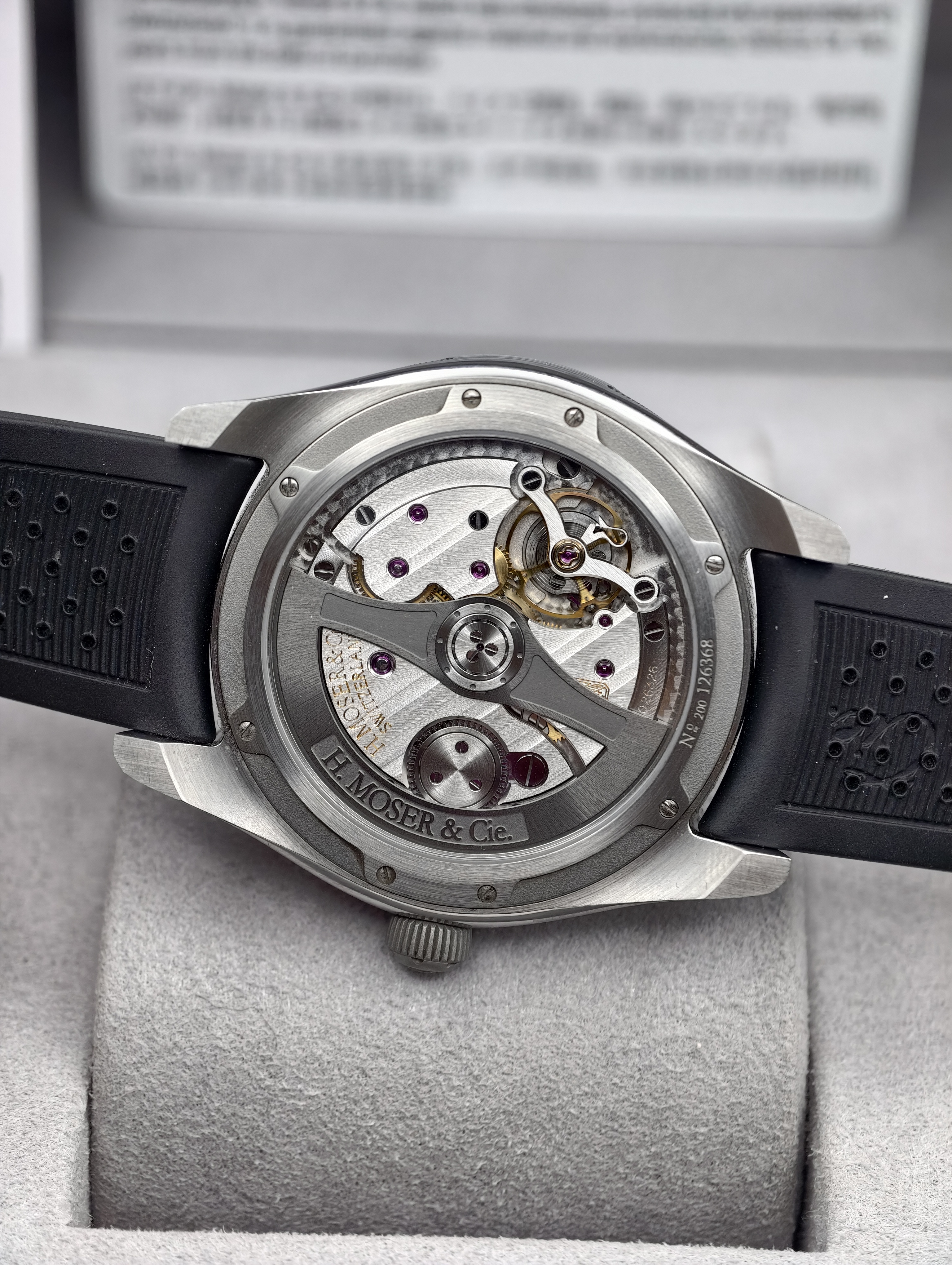 H. Moser & Cie Pioneer Centre Seconds Swiss Mad Red